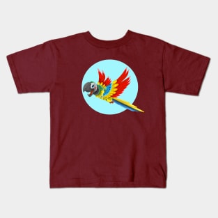 Parrot Animal Bird Wild Ara Feather Tropical Kids T-Shirt